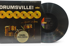 VG+ ~ 1961 DRUMSVILLE! by EARL PALMER LP Vinyl Record ~ Liberty Jazz ~ LST 7201