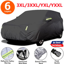 6 Layer Car Cover Waterproof Rain Sun UV Dust Hail Proof Full Coverage Cover SUV