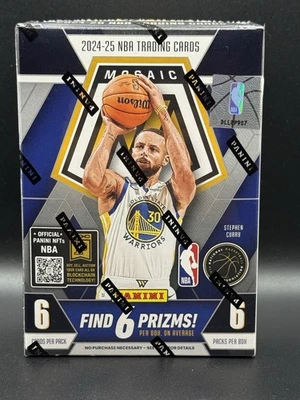 2024-25 Panini Mosaic Basketball Factory Sealed Blaster Box New 6 Packs Per