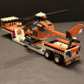 Lego 7686 City Helicopter Transporter Complete Box Manual Missing Some Stickers