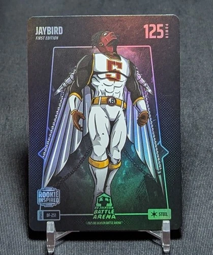 Jayden Daniels JAYBIRD Steel Battlefoil 2025 Bo Jackson Battle Arena Card BF-251