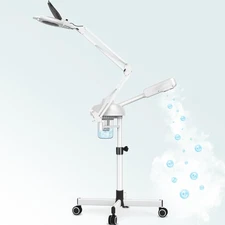 TASALON 2-in-1 Professional Facial Steamer with 5X Magnifying Lamp, Esthetici...