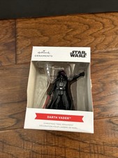Hallmark Christmas Ornament 2022 Darth Vader Star Wars Red Light Saber The Force