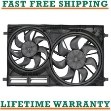 Radiator Condenser Fan Assembly For 15-19 Ford Transit-250 3.5L 3.7L 