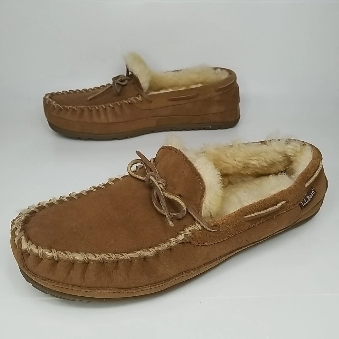 L.L. Bean Leather Upper Slippers 10 US Shoe for Men for sale  display picture 2