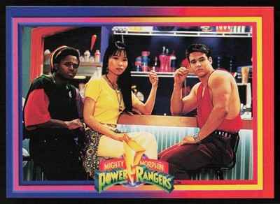 1994 Collect-A-Card Mighty Morphin Power Rangers Angel Grove Juice Bar #28 CARD