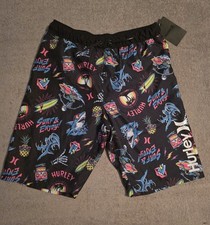 Hurley Boys Swim Trunks With Mesh Liner Size Large NWT