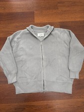 Maison Margiela Knit Zipper Grau Größe M