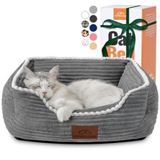 Cat Dog Bed for Pets, Rectangle Pet Bed Gift for Puppy and Kitten, Machine Wa...