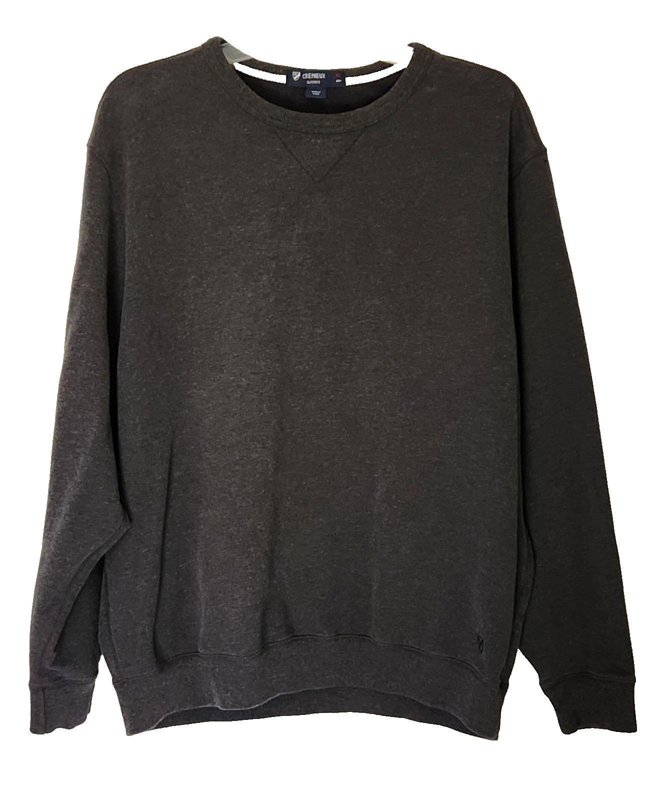 Cremieux Classics Crewneck Oversized Pullover Sweatshirt Drk Gray Men Size XL