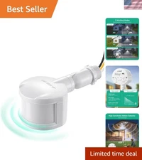 Listed Adjustable Motion Sensor with 60ft Range for Outdoor Security Lighting
