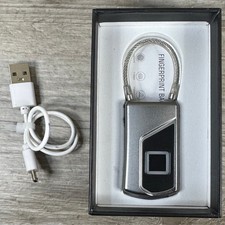 Smart Fingerprint Padlock Keyless Lock USB Charging Finger Print Control TOP