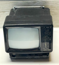Spectra 5-BWRC Portable Black White Tv. Model 5-BWRC. Works. No cord.