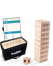 Giantville Large Tumbling Timber Game Toy W/Dice (New)