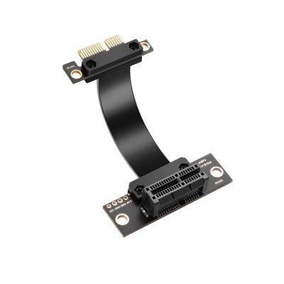PCIe 4.0 X1 Verlängerungskabel 90 Grad rechtwinklig PCI-E 1X Stecker auf Buchse Riser 