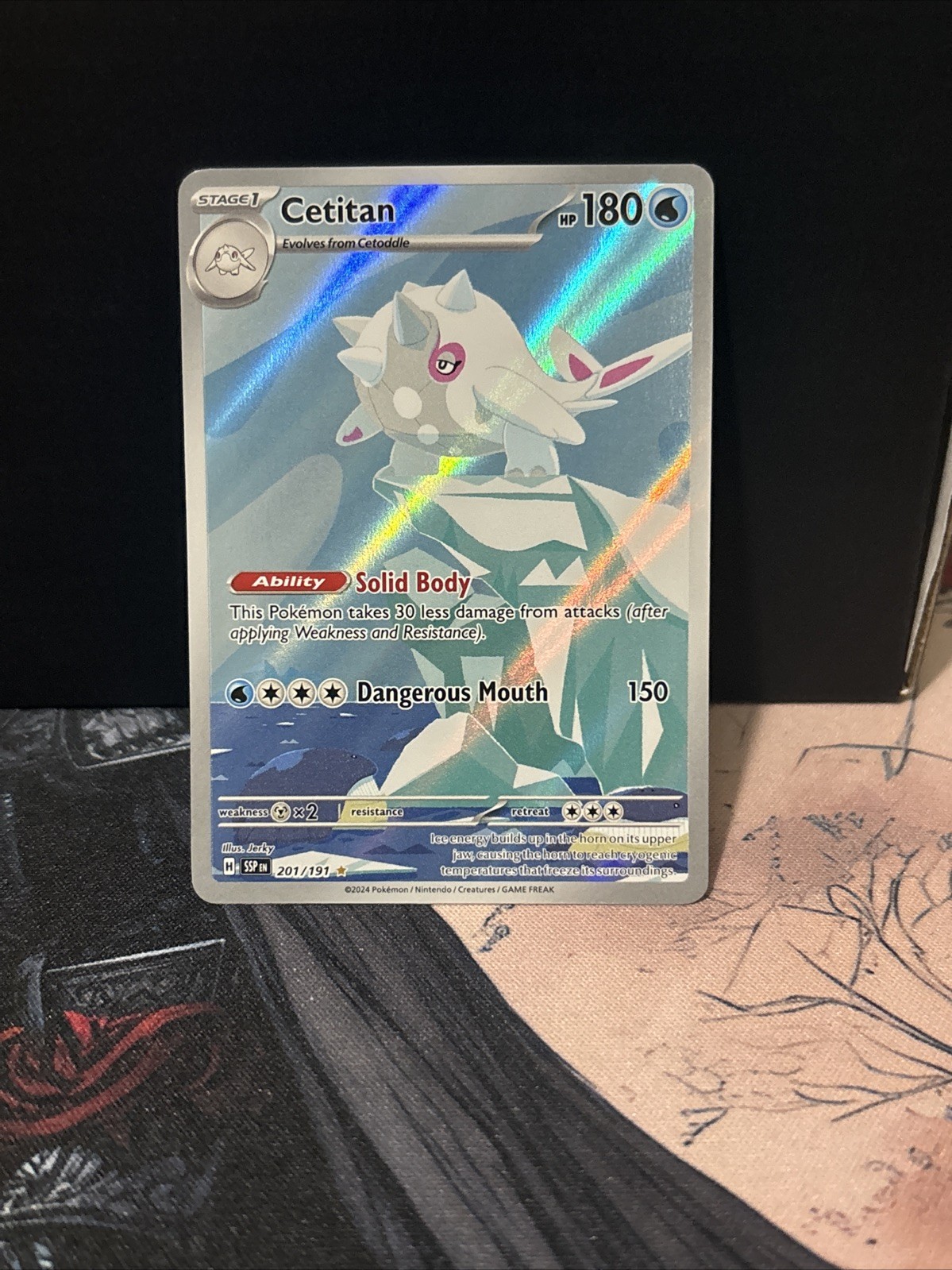 Cetitan 201/191 Sv08: Surging Sparks Holo Illustration Rare NM