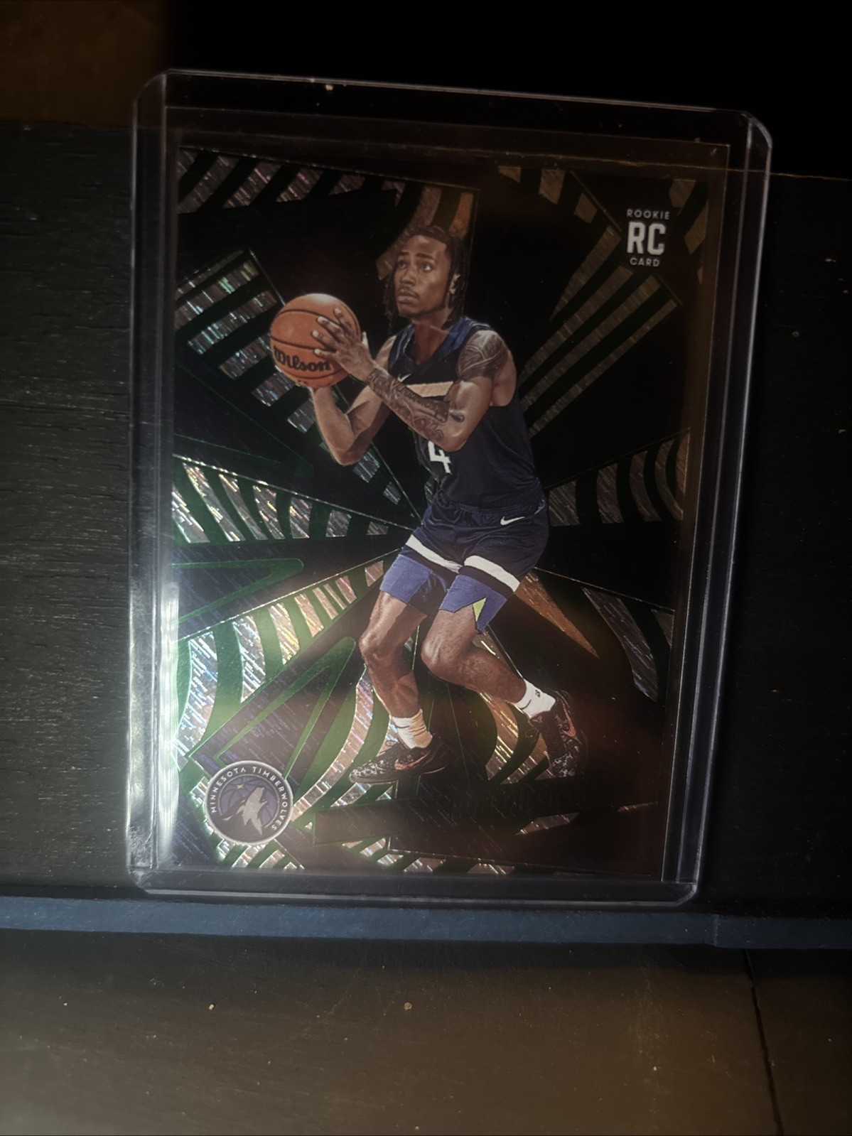 2024-25 Panini Revolution - Rookies Rob Dillingham #105 (RC) Green Storm /149