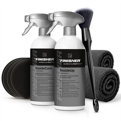 Auto Innenpflege Set THE FINISHER - InsideUp 500ml + InsideCare 500ml + Zubehör