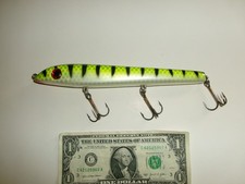 Early 7-3/4" Body Big Fork Sand Cat Musky Crankbait Lure (Unsigned) - Used