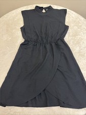 Womans Black Sleeveless STRETCH Fit & Flare Dress Size 6
