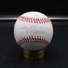Davey Johnson Signed Rawlings Baseball Auto Inscribed 86 WS Champs ZJ22517