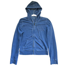 VTG Polo Jeans Co. Ralph Lauren Blue Distressed Hoodie Women/Junior Size S/M