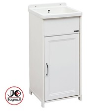 Mobile Lavatoio da esterno 40x40 cm con Vasca in Resina Piccole Dimensioni PVC