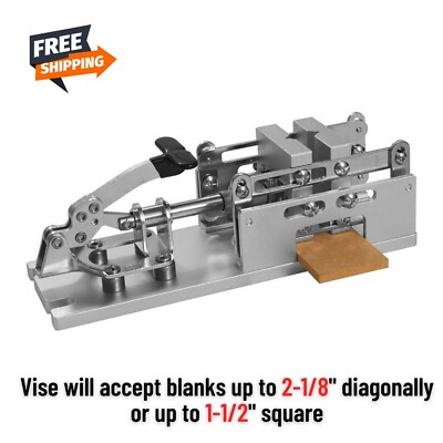Pen Blank Drilling Self Centering Vise Work Bench Drill Press Jig Wood Turner