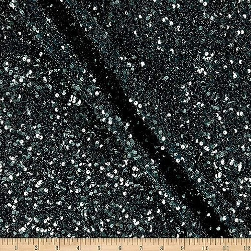 Stretch Velvet Sequin Fabric, Glitter Spandex Material Ideal for Sewing, Etc. - Picture 17 of 67