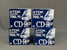 40 Pc. TDK 700MB 80 Min Single CD-R 4 Boxes of 10 per box CD-R80