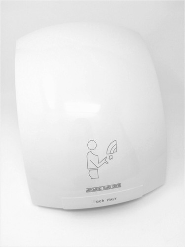ASCIUGAMANI AUTOMATICO ELETTRICO ARIA CALDA FOTOCELLULA PARETE PER HOTEL 1800W - Foto 3 di 4