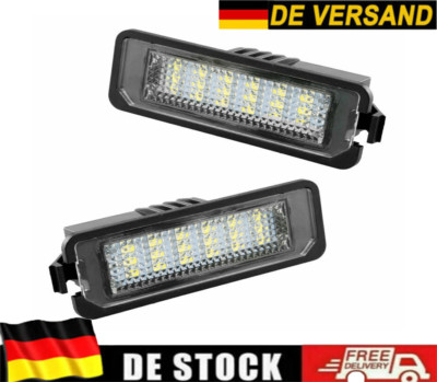 2 stk LED Kennzeichenbeleuchtung für BMW 3er E90 E91 E92 E93 5er E39 E60 E61 DE