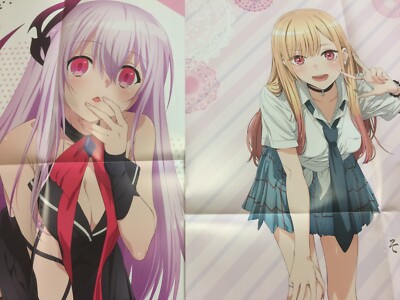 Set 2!My Dress-Up Darling & Engage Kiss folding Big Chirashi/Poster/Flyer lot