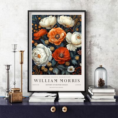 William Morris Druck, William Morris Ausstellung Poster Floral, Blume (229c)