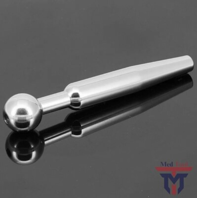 #ad Male Stainless Steel Urethral Dilator Through hole Urethral Sound Penis Plug NEW $14.99