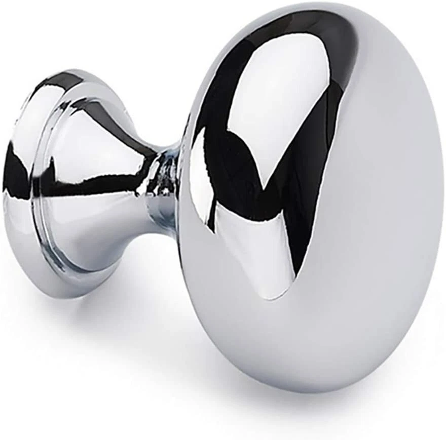 1-30x Chrome Solid Cabinet Door Knobs Drawer Wardrobe Cupboard Handles Kitchen - Image 2 of 4
