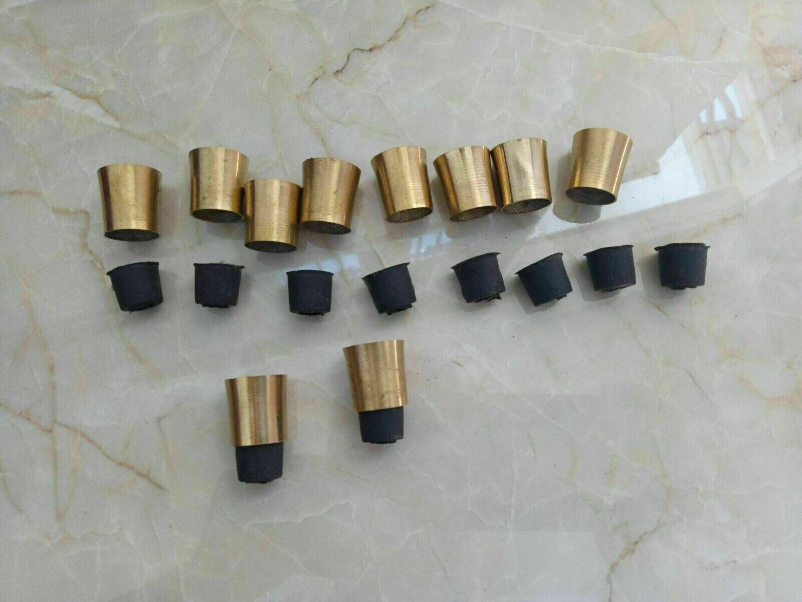 SOLID BRASS SPARE TIP FOR WALKING STICK LOTS OF 1… - image 2