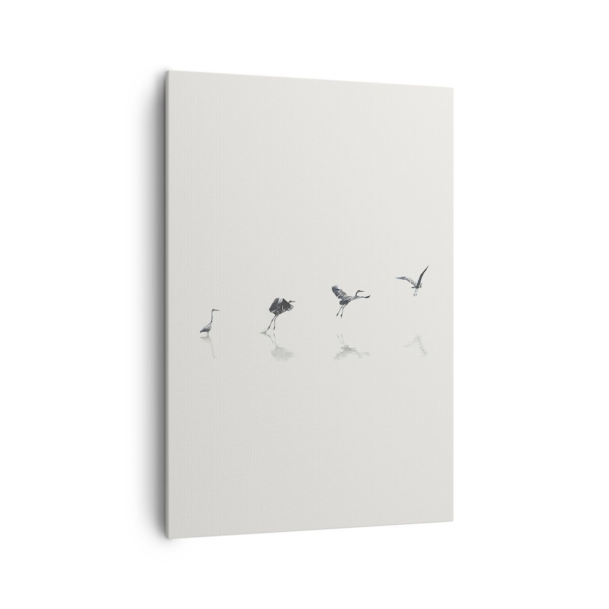 Quadro su Tela 70x100cm Volo uccello airone Stampe Immagini Quadri Murale