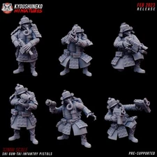 Shi Gun-Tai Infantry Pistols - Wargames - 9th age - d&d - gaming tabletop
