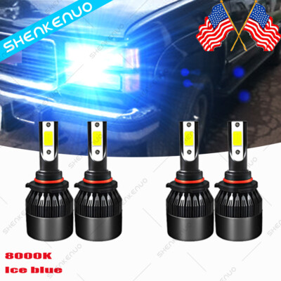 FOR Honda Accord 1997-2007 Civic 2004 8000K C9 Combo LED Headlight High Low Bulb