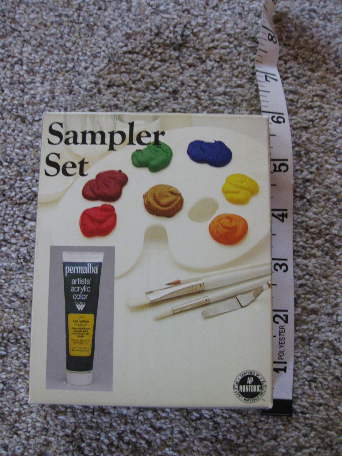 SAMPLER SET PERMALBA ARTISTS' ACRYLIC COLORS, 6 COLORS, MARTIN / F. WEBER CO.