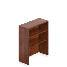 Offices To GO OTG 36"w x 36"h Table Top 2-Shelf Bookcase Dark Cherry Laminate