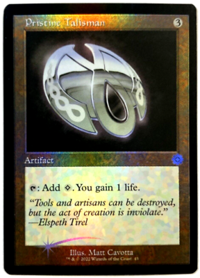 MTG Pristine Talisman FOIL The Brothers' War Retro Frame Artifacts