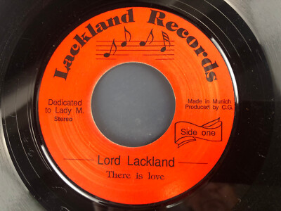 rare private 1970ies REGGAE - 7'' - LORD LACKLAND - There is Love !