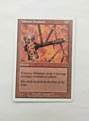 MTG Volcanic Hammer Seventh Edition 226/350 Regular - Premium NOS - Uncirculated