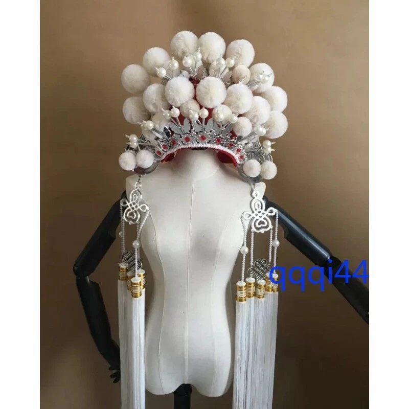 Tocado Corona Fénix Ópera de Pekín China Corona Disfraz Colección Boda Foto 3 de 4