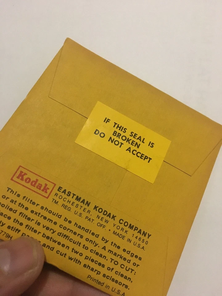 NEW Kodak No CC50R (1496751) Color Compensating Filter 3" x 3" SEALED ORIGINAL - Image 2 of 2