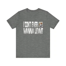 Postcard I dont ever wanna Leave Unisex Jersey Short Sleeve Tee