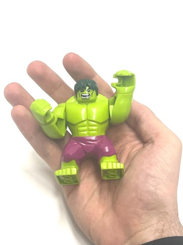 Lego Hulk 76078 Big Figure with Dark Green Hair Avengers Super Heroes Minifigure - Picture 6 of 7