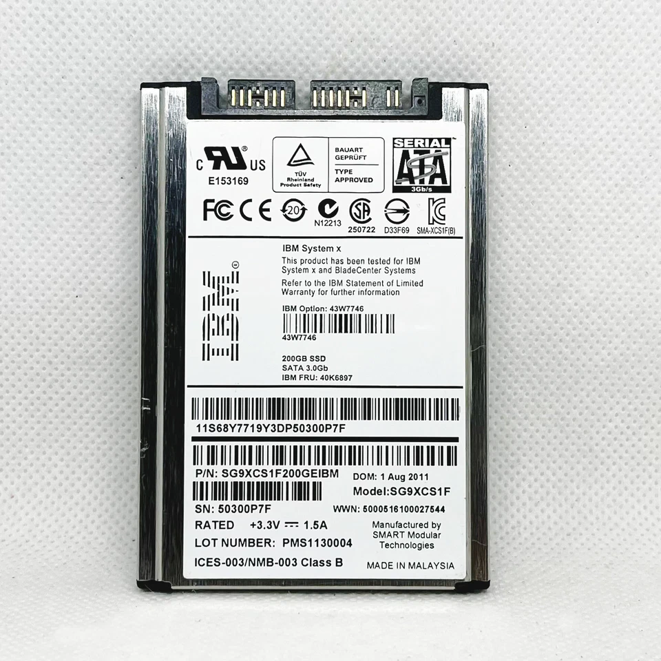 IBM 200GB SG9XCS1F 1.8 inch SATA solid state drive scarce capacity - Image 3 of 4